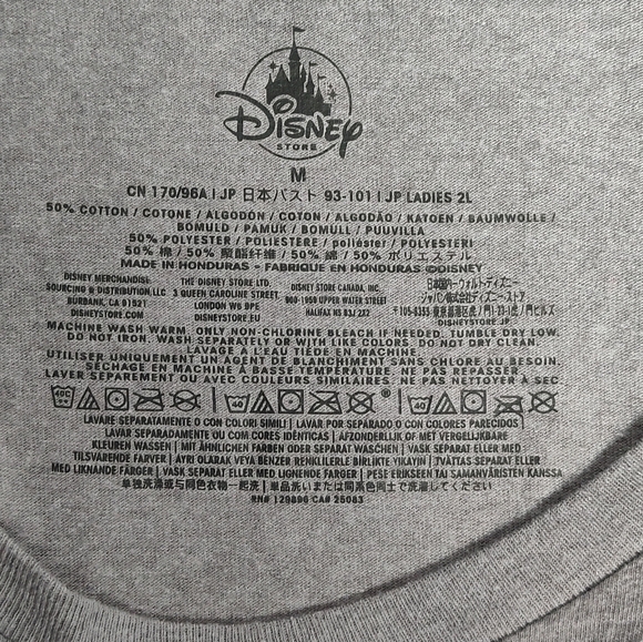 Disney Women's Mickey & Minnie Amore T-shirt, Grey, Size M - Picture 6 of 12